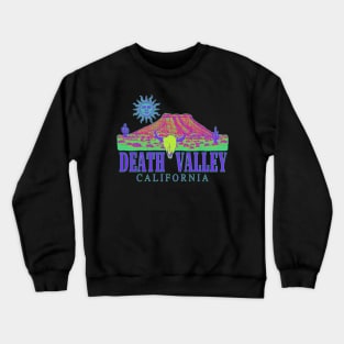 Death Valley California Psychedelic Tie Dye Crewneck Sweatshirt